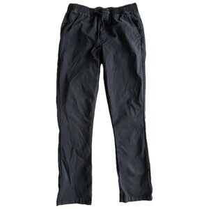 Men’s Katin Stand Drawstring Cotton Stretch Twill Pants in Black size Medium